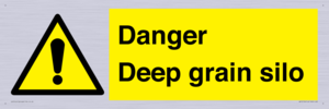 Danger Deep grain silo